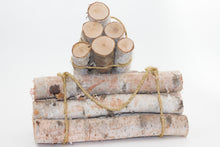 Load image into Gallery viewer, Birch Yule Log Bundle (6-log)