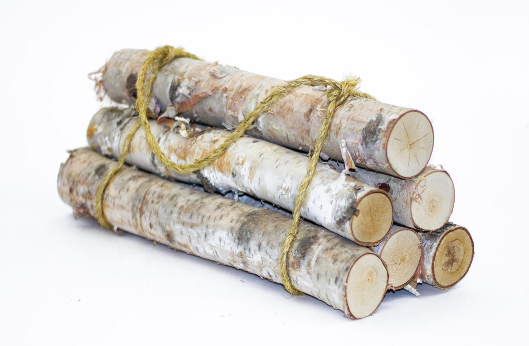 Birch Yule Log Bundle (6-log) – Winter Woods